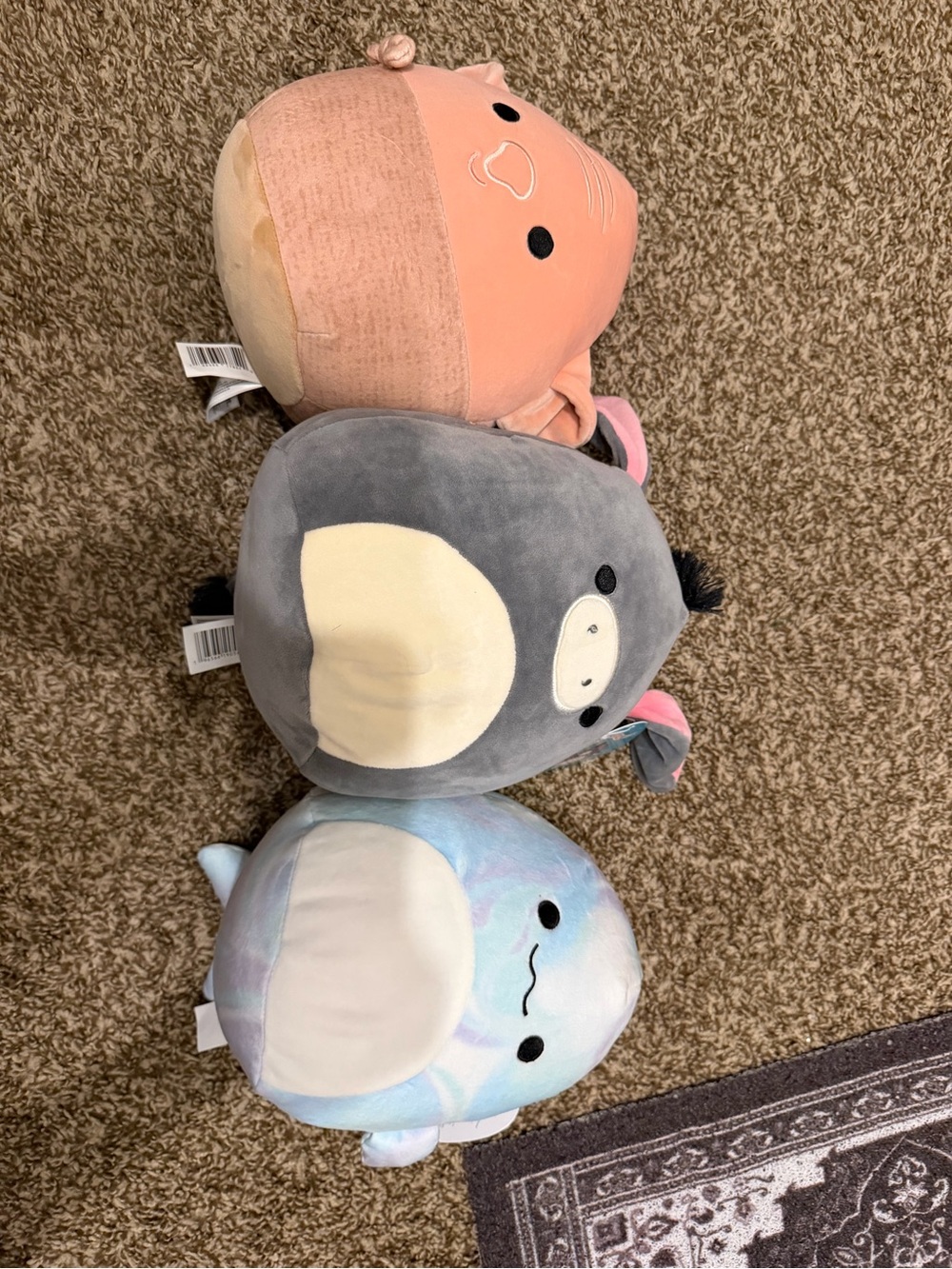 Squishmallows Lot of 3 Dobby Harry Potter Jason Donkey Laslow Plush NWT